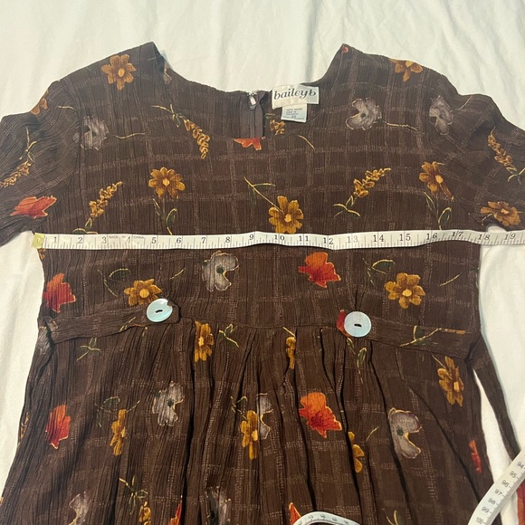 Romper Brown Plaid and Floral - Picture 6 of 10